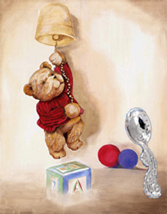 Teddy Bear with Baby Spoon
