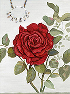 Red Rose, fine art print on canvas