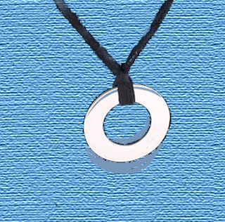 Sterling Silver Pierced circle Pendant